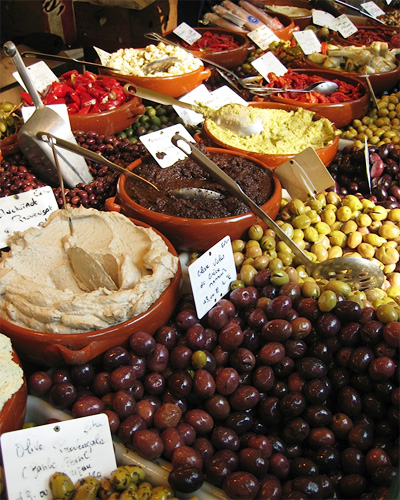 Paris market olives